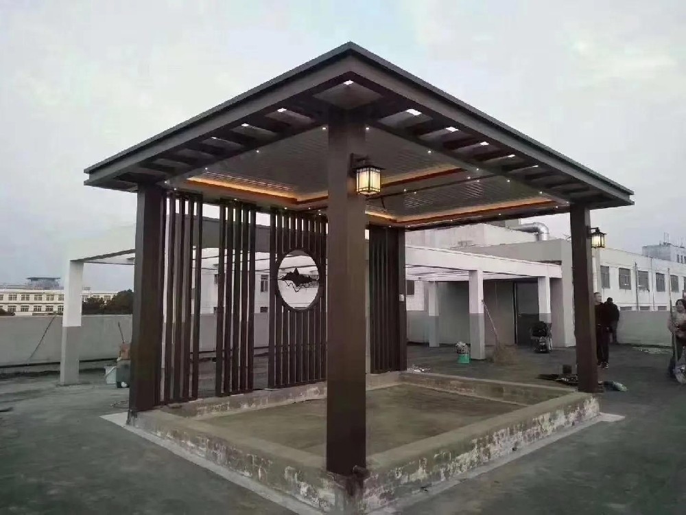 園林景觀(guān)不銹鋼廊架的定制