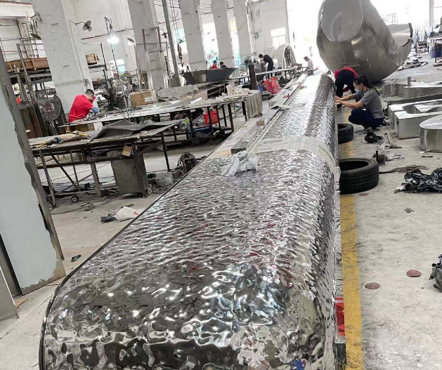 鏡面水波紋不銹鋼吧臺