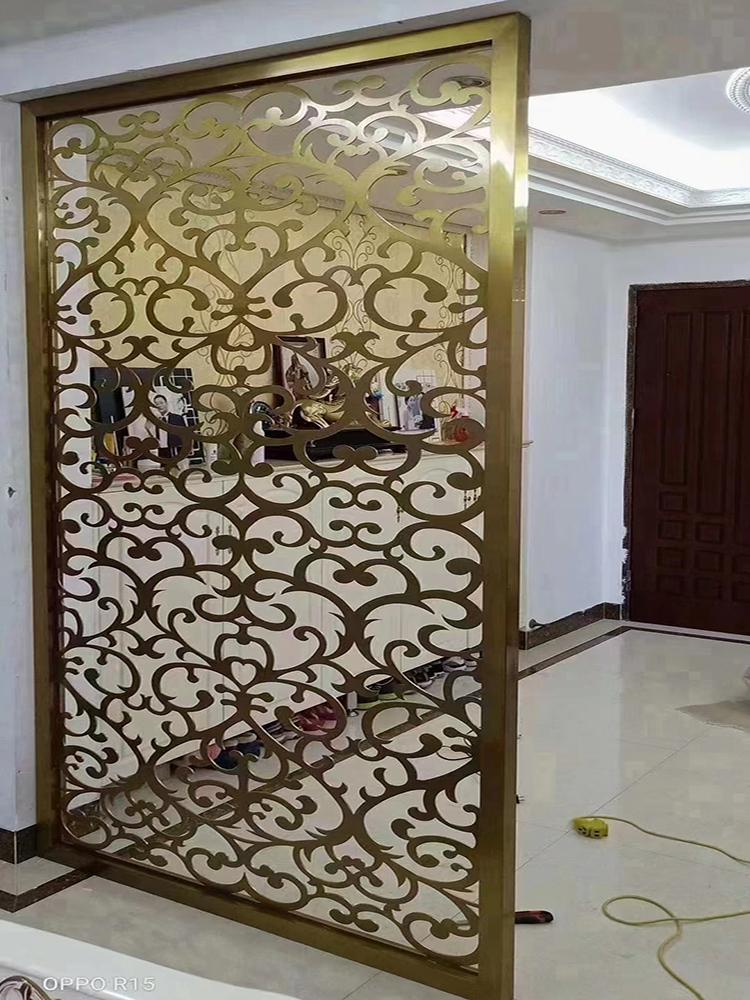 藝術(shù)典雅，古典鏤空不銹鋼屏風(fēng)