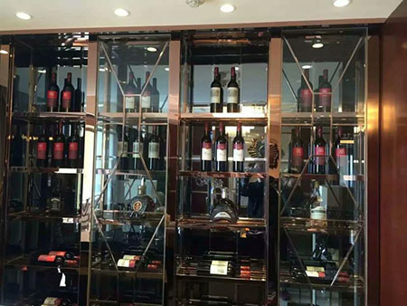 佛山客戶(hù)定制加工的KTV不銹鋼酒柜