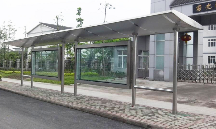 不銹鋼公交車(chē)候車(chē)廳
